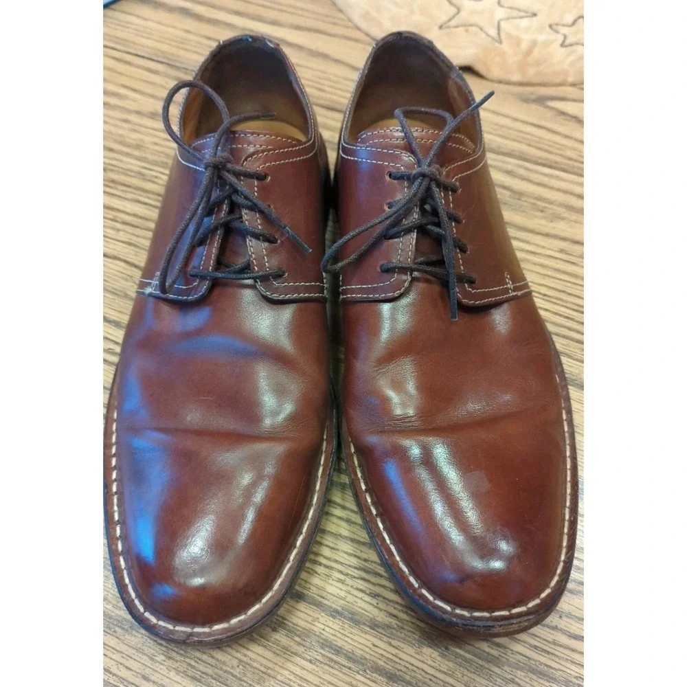 Men's 9.5 M Cole Haan Brown Chestnut‎ Leather Comfort Dress Shoes